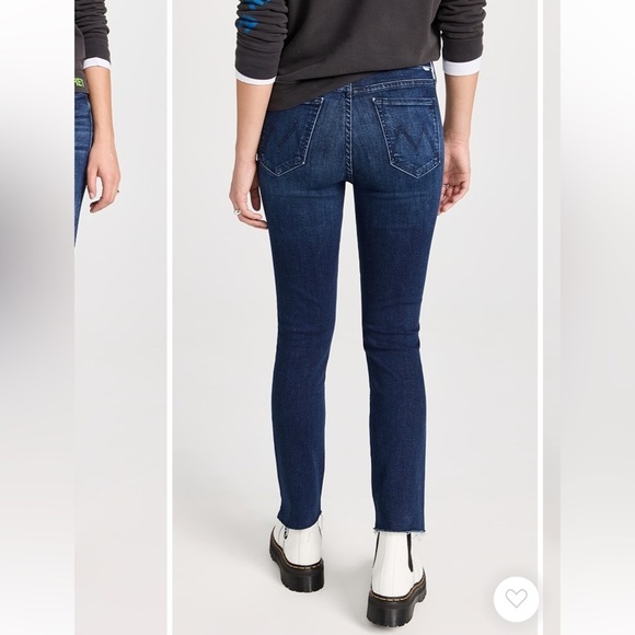 MOTHER THE RASCAL ANKLE SNIPPET IN A TRIP DOWN MEMORY LANE SUPER STRETCH DENIM - Picture 3 of 16